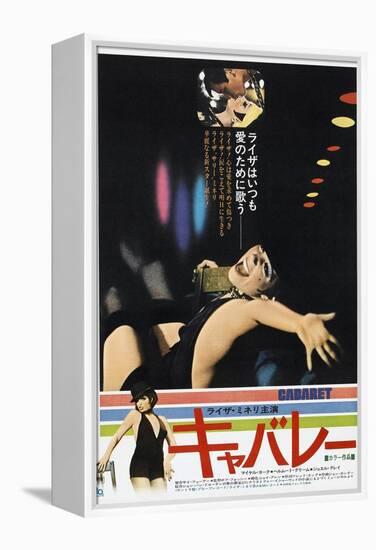 Cabaret, Japanese poster, Michael York, Liza Minnelli, 1972-null-Framed Stretched Canvas