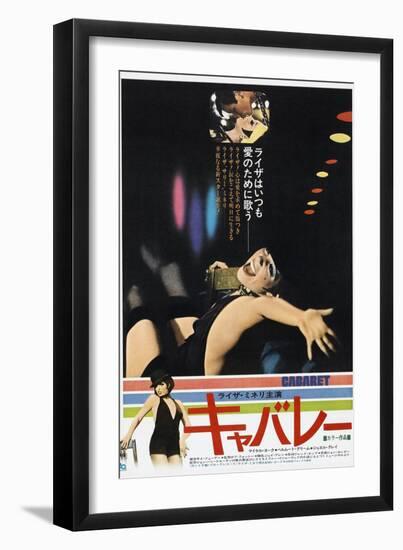 Cabaret, Japanese poster, Michael York, Liza Minnelli, 1972-null-Framed Premium Giclee Print