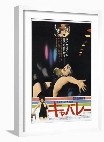Cabaret, Japanese poster, Michael York, Liza Minnelli, 1972-null-Framed Premium Giclee Print