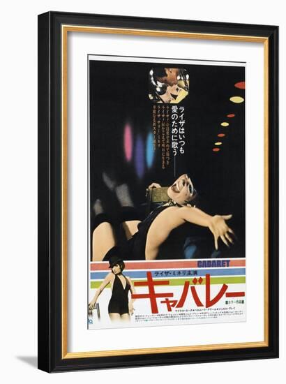 Cabaret, Japanese poster, Michael York, Liza Minnelli, 1972-null-Framed Premium Giclee Print