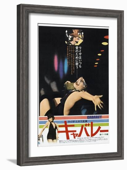 Cabaret, Japanese poster, Michael York, Liza Minnelli, 1972-null-Framed Art Print