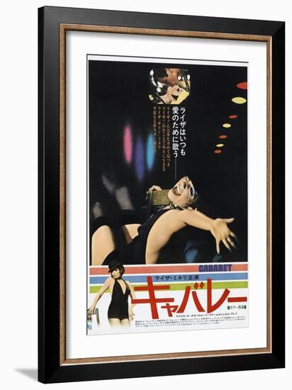 Cabaret, Japanese poster, Michael York, Liza Minnelli, 1972-null-Framed Art Print