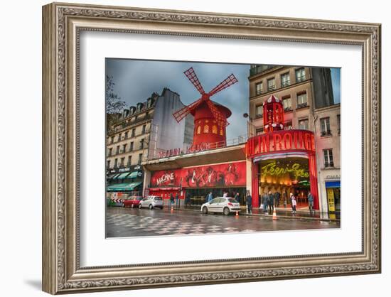 Cabaret Place Pigalle in Paris-null-Framed Art Print