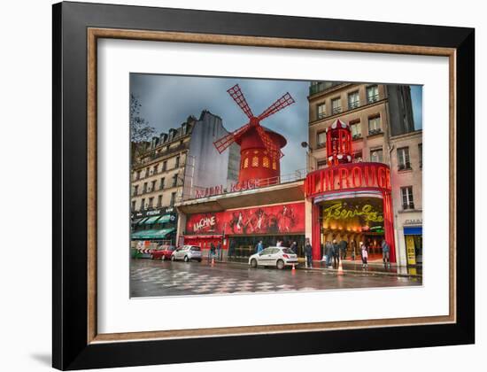 Cabaret Place Pigalle in Paris-null-Framed Art Print