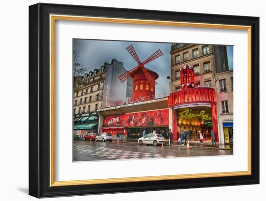 Cabaret Place Pigalle in Paris-null-Framed Art Print