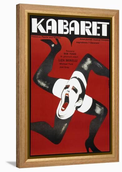 Cabaret, Polish poster, Liza Minelli, 1972-null-Framed Stretched Canvas