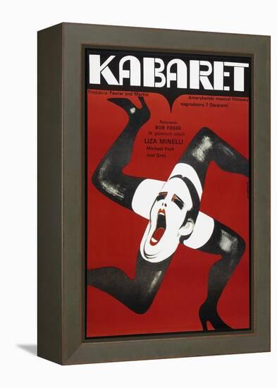 Cabaret, Polish poster, Liza Minelli, 1972-null-Framed Stretched Canvas