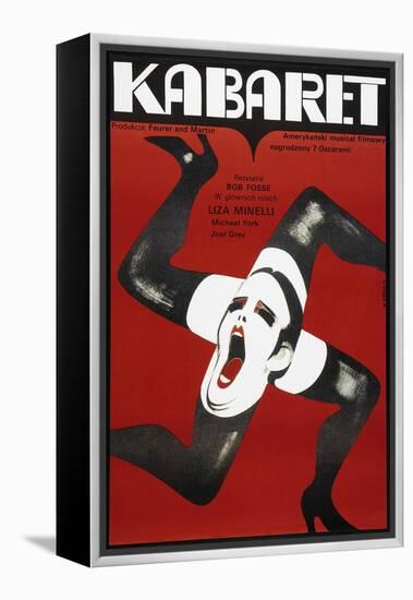 Cabaret, Polish poster, Liza Minelli, 1972-null-Framed Stretched Canvas