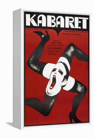 Cabaret, Polish poster, Liza Minelli, 1972-null-Framed Stretched Canvas