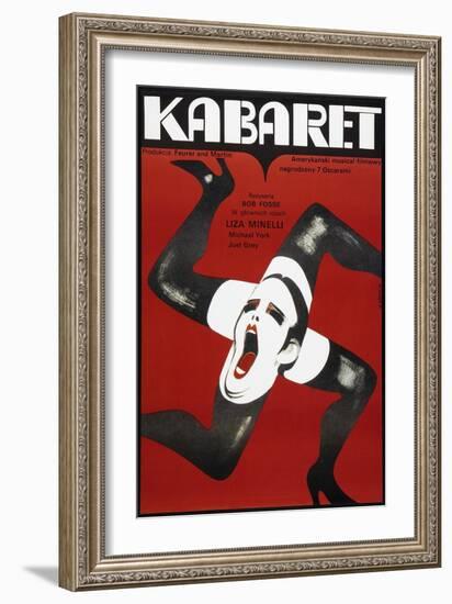 Cabaret, Polish poster, Liza Minelli, 1972-null-Framed Art Print