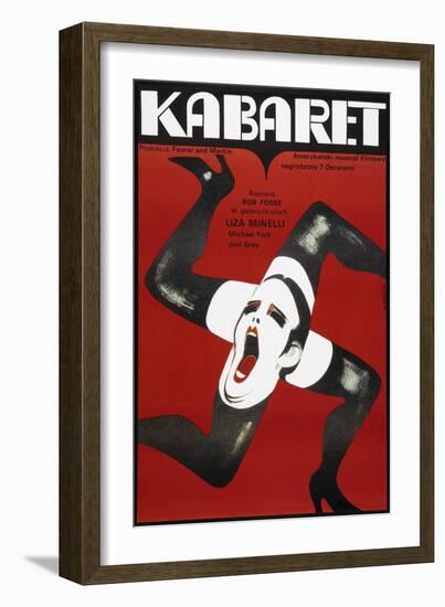 Cabaret, Polish poster, Liza Minelli, 1972-null-Framed Art Print