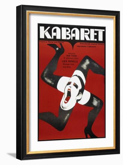 Cabaret, Polish poster, Liza Minelli, 1972-null-Framed Art Print