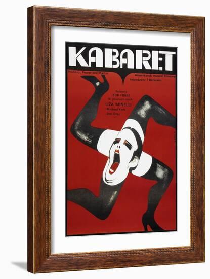 Cabaret, Polish poster, Liza Minelli, 1972-null-Framed Premium Giclee Print