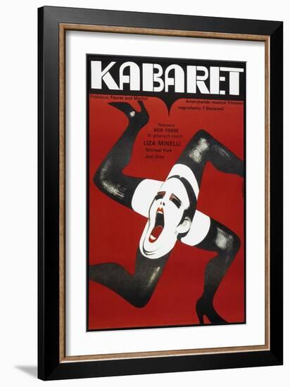 Cabaret, Polish poster, Liza Minelli, 1972-null-Framed Premium Giclee Print