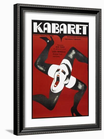 Cabaret, Polish poster, Liza Minelli, 1972-null-Framed Premium Giclee Print