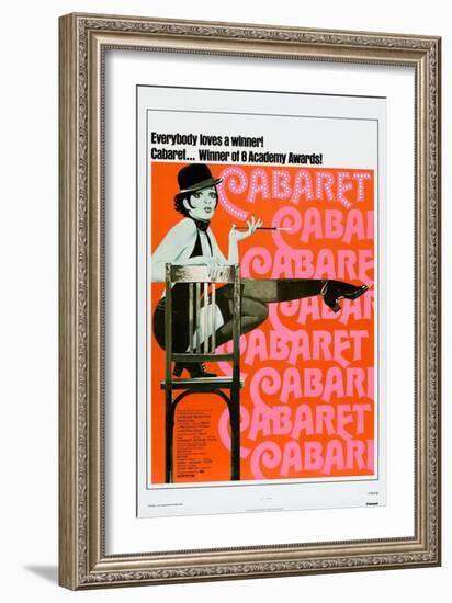 Cabaret, US poster, Liza Minnelli, 1972-null-Framed Premium Giclee Print