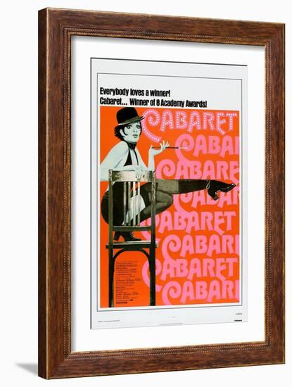 Cabaret, US poster, Liza Minnelli, 1972-null-Framed Premium Giclee Print