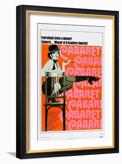 Cabaret, US poster, Liza Minnelli, 1972-null-Framed Premium Giclee Print