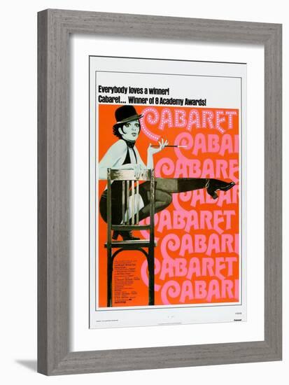 Cabaret, US poster, Liza Minnelli, 1972-null-Framed Art Print