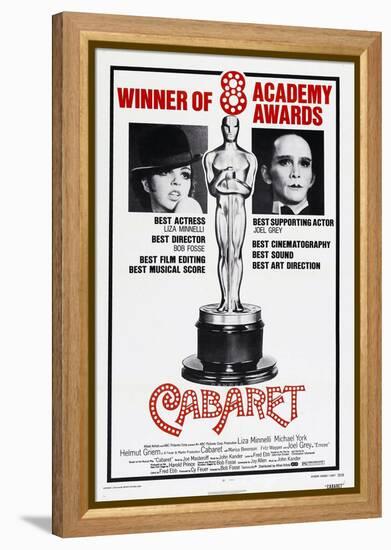 Cabaret, US poster, Liza Minnelli, Joel Grey, 1972-null-Framed Stretched Canvas