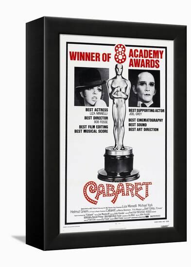 Cabaret, US poster, Liza Minnelli, Joel Grey, 1972-null-Framed Stretched Canvas