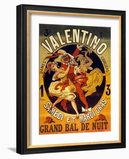 Cabaret Valentino Pour Un Grand Bal De Nuit Samedi Et Mardi Gras-null-Framed Photo