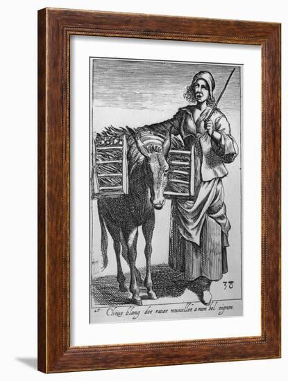 Cabbage and Onion Seller-Pierre Brebiette-Framed Giclee Print