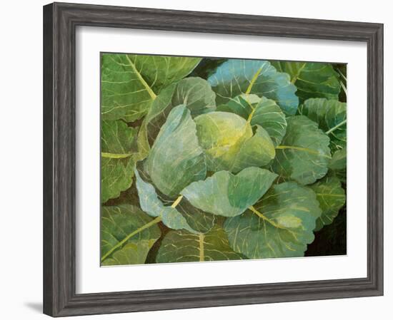 Cabbage (Blue), 2014-Jennifer Abbott-Framed Giclee Print