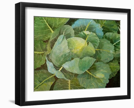 Cabbage (Blue), 2014-Jennifer Abbott-Framed Giclee Print