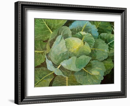 Cabbage (Blue), 2014-Jennifer Abbott-Framed Giclee Print