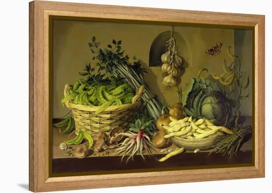 Cabbage, Peas and Beans, 1998-Amelia Kleiser-Framed Premier Image Canvas