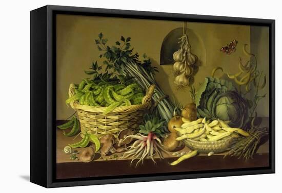 Cabbage, Peas and Beans, 1998-Amelia Kleiser-Framed Premier Image Canvas