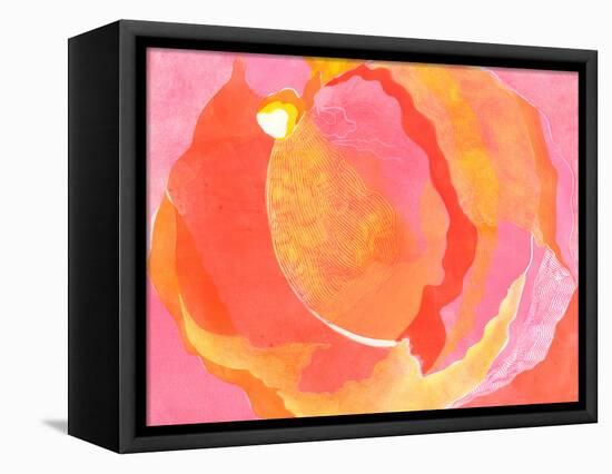 Cabbage Rose I-Carolyn Roth-Framed Stretched Canvas