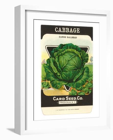 Cabbage Seed Packet-null-Framed Art Print