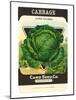 Cabbage Seed Packet-null-Mounted Art Print