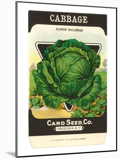 Cabbage Seed Packet-null-Mounted Art Print