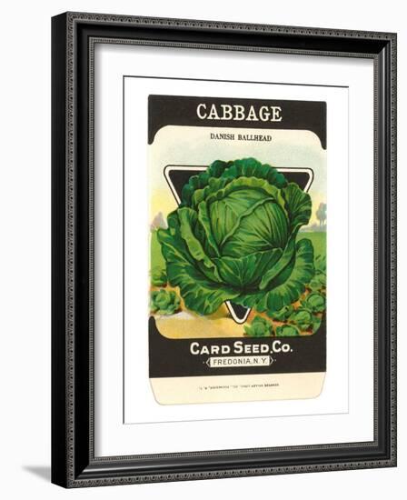 Cabbage Seed Packet-null-Framed Art Print