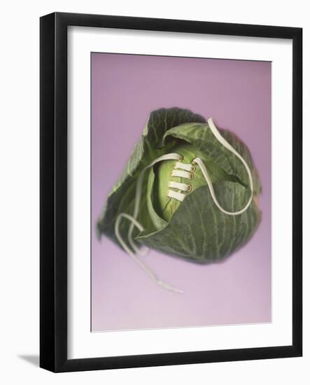 Cabbage with laces, 2000-Norman Hollands-Framed Photographic Print