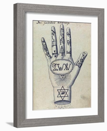 Cabbalistic Signs and Sigils, 18th Century-Science Source-Framed Giclee Print