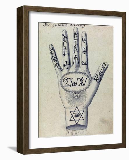 Cabbalistic Signs and Sigils, 18th Century-Science Source-Framed Giclee Print