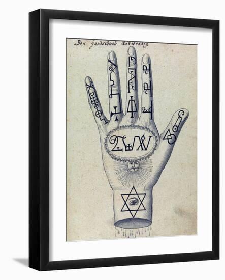 Cabbalistic Signs and Sigils, 18th Century-Science Source-Framed Giclee Print