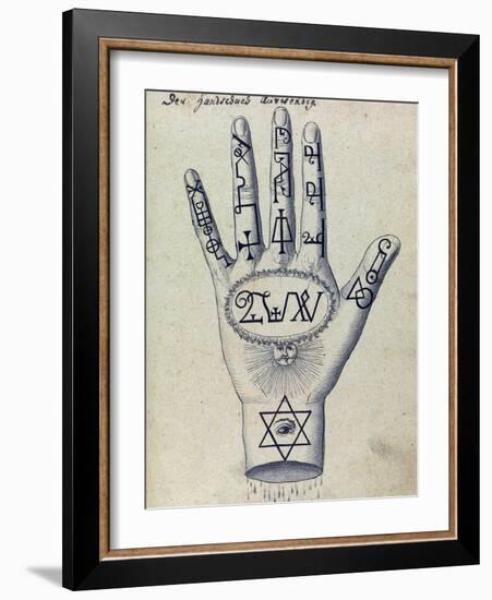 Cabbalistic Signs and Sigils, 18th Century-Science Source-Framed Giclee Print