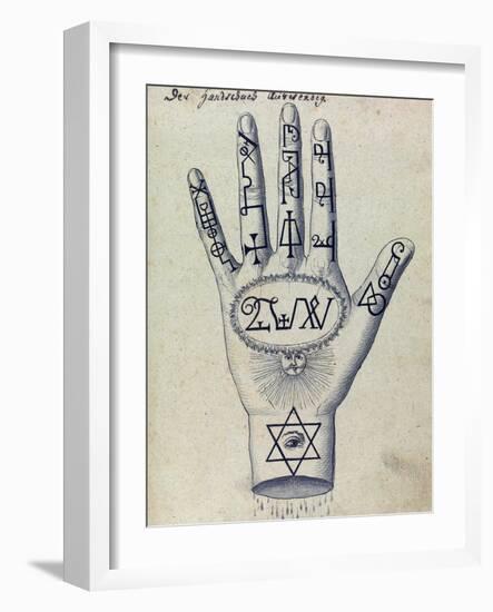 Cabbalistic Signs and Sigils, 18th Century-Science Source-Framed Giclee Print