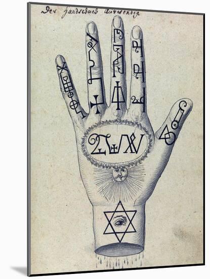 Cabbalistic Signs and Sigils, 18th Century-Science Source-Mounted Giclee Print