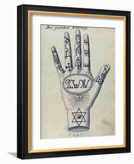 Cabbalistic Signs and Sigils, 18th Century-Science Source-Framed Giclee Print