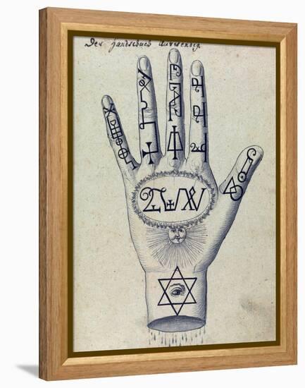 Cabbalistic Signs and Sigils, 18th Century-Science Source-Framed Premier Image Canvas