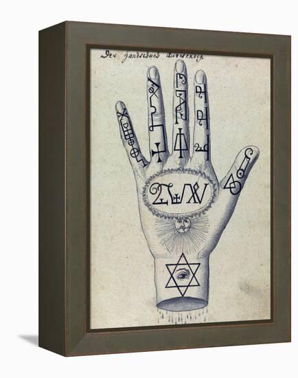 Cabbalistic Signs and Sigils, 18th Century-Science Source-Framed Premier Image Canvas