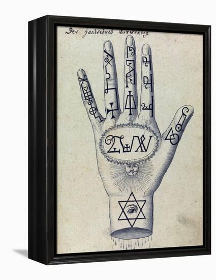 Cabbalistic Signs and Sigils, 18th Century-Science Source-Framed Premier Image Canvas