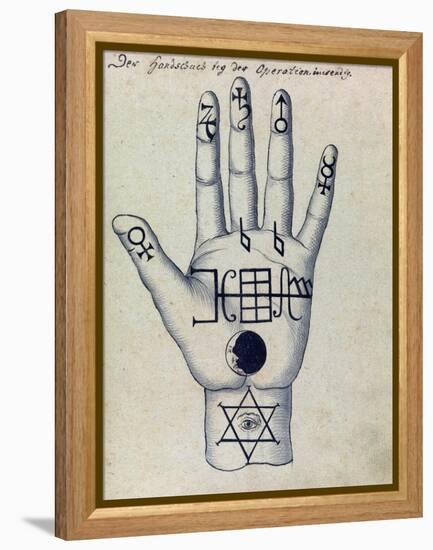 Cabbalistic Signs and Sigils, 18th Century-Science Source-Framed Premier Image Canvas