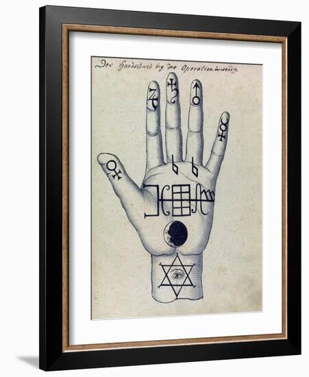 Cabbalistic Signs and Sigils, 18th Century-Science Source-Framed Giclee Print